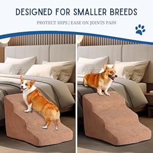 Dog-Stairs-for-Small-Dogs-Small-Dog-Stairs-for-Bed-Dog-Steps-for-Coach-Memory-Foam-Dog-Ramp-Pet-Stairs-for-Cats-Old-Dogs-Short-Legged-Dogs-Dogs-with-Arthritis-HIPSSpine-InjuryKhaki - Cucciolini Doodles   Dog-Stairs-for-Small-Dogs-Small-Dog-Stairs-for-Bed-Dog-Steps-for-Coach-Memory-Foam-Dog-Ramp-Pet-Stairs-for-Cats-Old-Dogs-Short-Legged-Dogs-Dogs-with-Arthritis-HIPSSpine-InjuryKhaki
