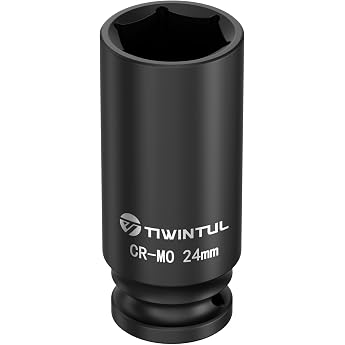 1/2 Inch Impact Wrench Nuts 24 mm CR-MO Hexagonal Impact Socket