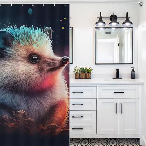 Rideau de douche hérisson étanche pour baignoire propre et sèche - 5