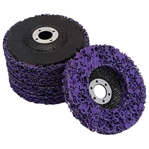 5PCS Strip Wheel Paint Removal Disc - 4”(100mm) Poly Abrasive Wheel Rust Removal Clean Tool for Angle Grinder Cover