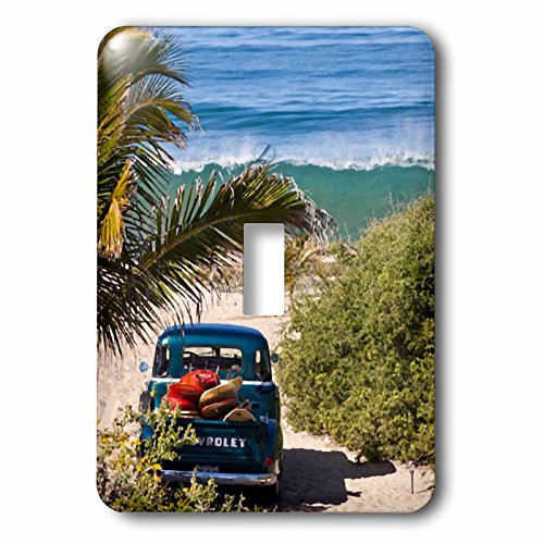 Interrupteur à bascule Woody classique plage tropicale decor - 3