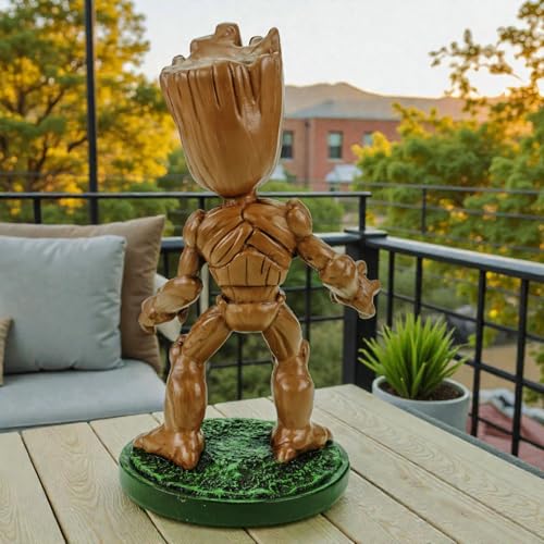 Groot figurine de jardin 20 cm en polyrésine pour déco extérieure et salon - 7