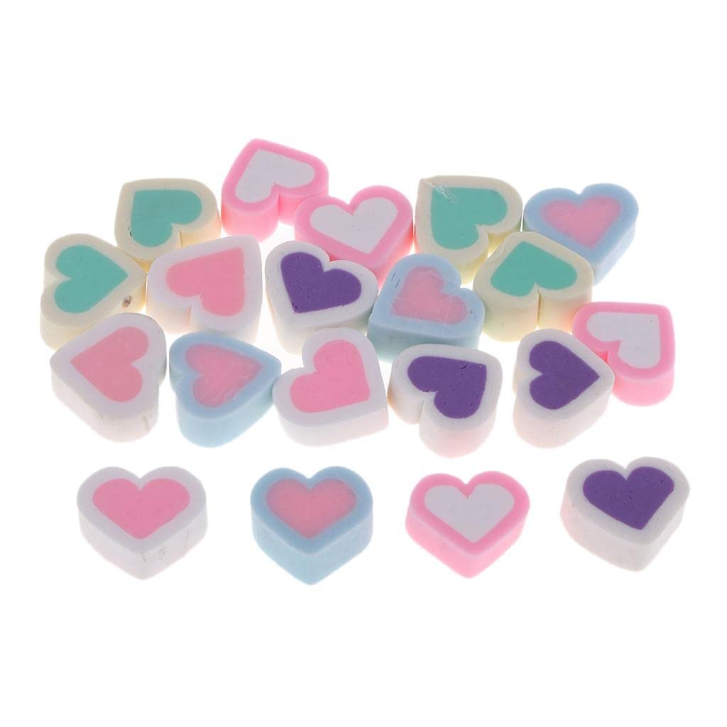 TiMi Trends 20pcs Resin Flatback Embellishments for Craft Making Loving Cotton Candy