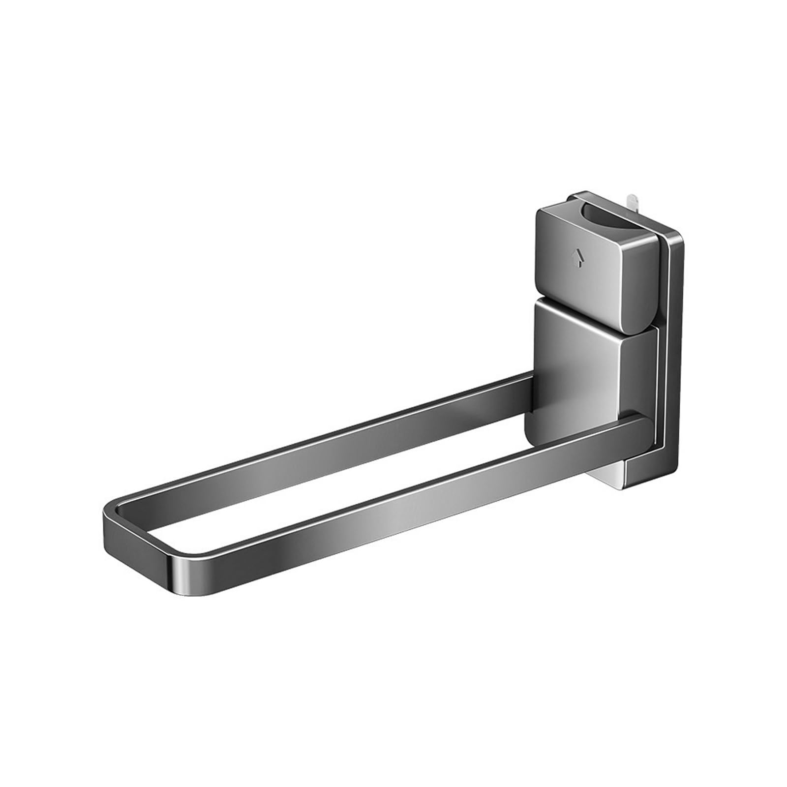 Multi Purpose Towel Rack with Suction Cup Rustproof Metal Frame Foldable Towel Hanger Perfect for Small Space Contemporary Track