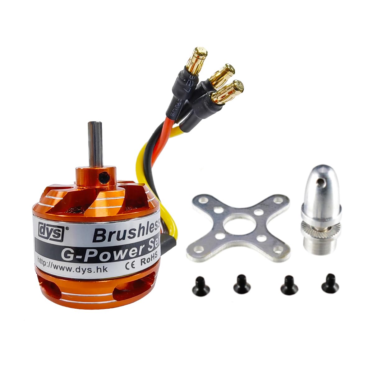 DYS D2822 1100KV/1450KV/1800KV/2600KV Brushless Outrunner Motor 2-3S for Multicopter RC Aircraft Fixed-Wing UAV?D2822 1800KV?