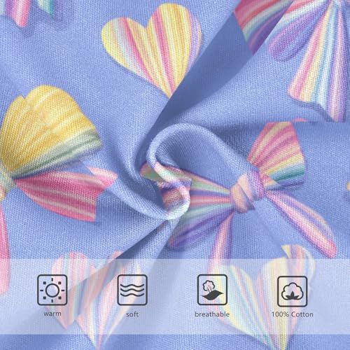 Wusikd Colorful Bows Hearts (2) Boys' Underwear Cotton Boys Briefs Soft Toddler Underwear 2T3
