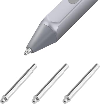 3-Pack Titanium Pen Tips for Surface Pen, 1776/Pro 4, Silver
