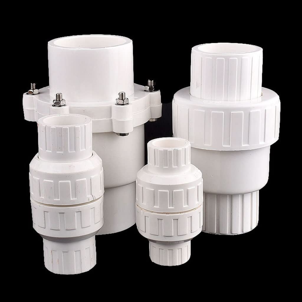 Adapter do zbiornika na wodę 1 szt. Zawór zwrotny PVC do rur kanalizacyjnych, zawory jednokierunkowe, do adaptera akwarium, podlewania ogrodu, nawadniania, złącze rury doprowadzającej wodę(Inner Dia 5