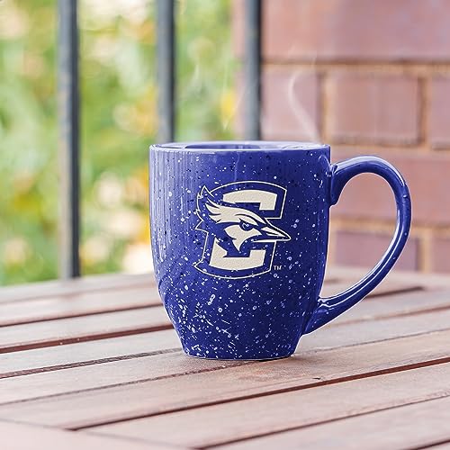 Image of Rico Industries NCAA Creighton Bluejays Royal Blue Personalized 16 oz Team Color Laser Engraved Speckled Ceramic Coffee Mug