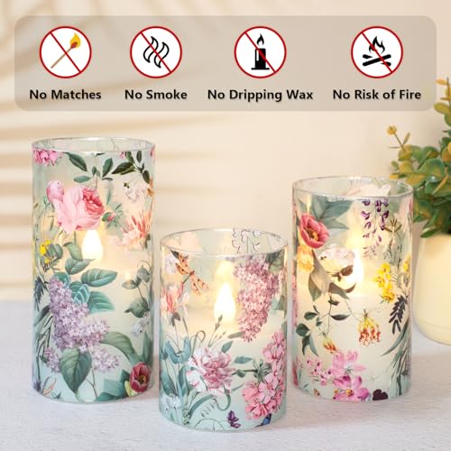 Velas LED de cristal con diseño de libélula pack de 3 con mando 5