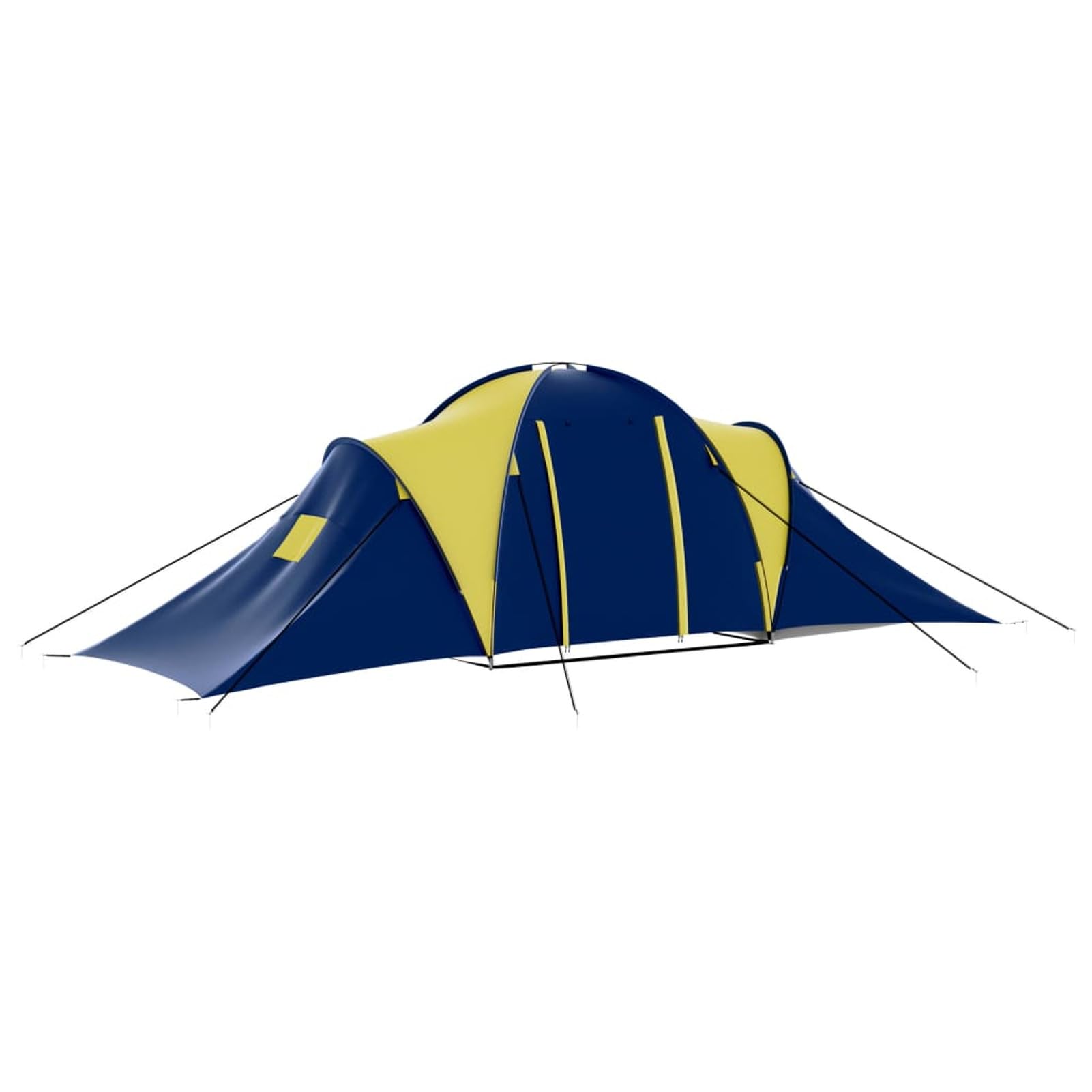 Homgoday Tienda de campaña para 9 Personas Tela Azul y Amarillo Tienda de Campaña para 2 4 Personas Impermeable Instantánea Fácil instalación
