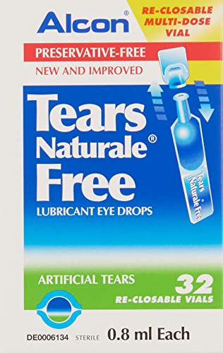 Alcon Tears Naturale Free Lubricant Eye Drops (Soothing Protection Against Dryness) 0.8Ml X 32S