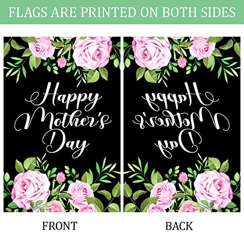 Texupday Happy Mother's Day Floral Blooms Decoration Home Holiday House Flag Flower Outdoor Yard Flag 28" X 40" #TOP2