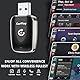 LecLooc CarPlay Wireless Adapter für iPhone,Upgrade Converts Wired auf Kabellose Mini Stabiler Plug und Play Wireless CarPlay Adapter Kompatibel mit iPhone iOS 10+ und Autos mit CarPlay(Schwarz)