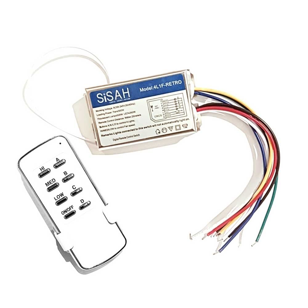 See full amazon price history chart for 4 Light 1 Fan RF Remote Control Switch 4 Light 1 Fan RF Remote Control Switch (B09NR8KVYS) Amazon Price History, Amazon Price Tracker