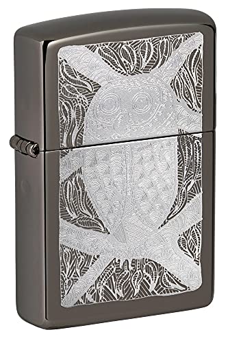 Encendedor Zippo John Smith Gumbula Owl Black Ice miniatura 1