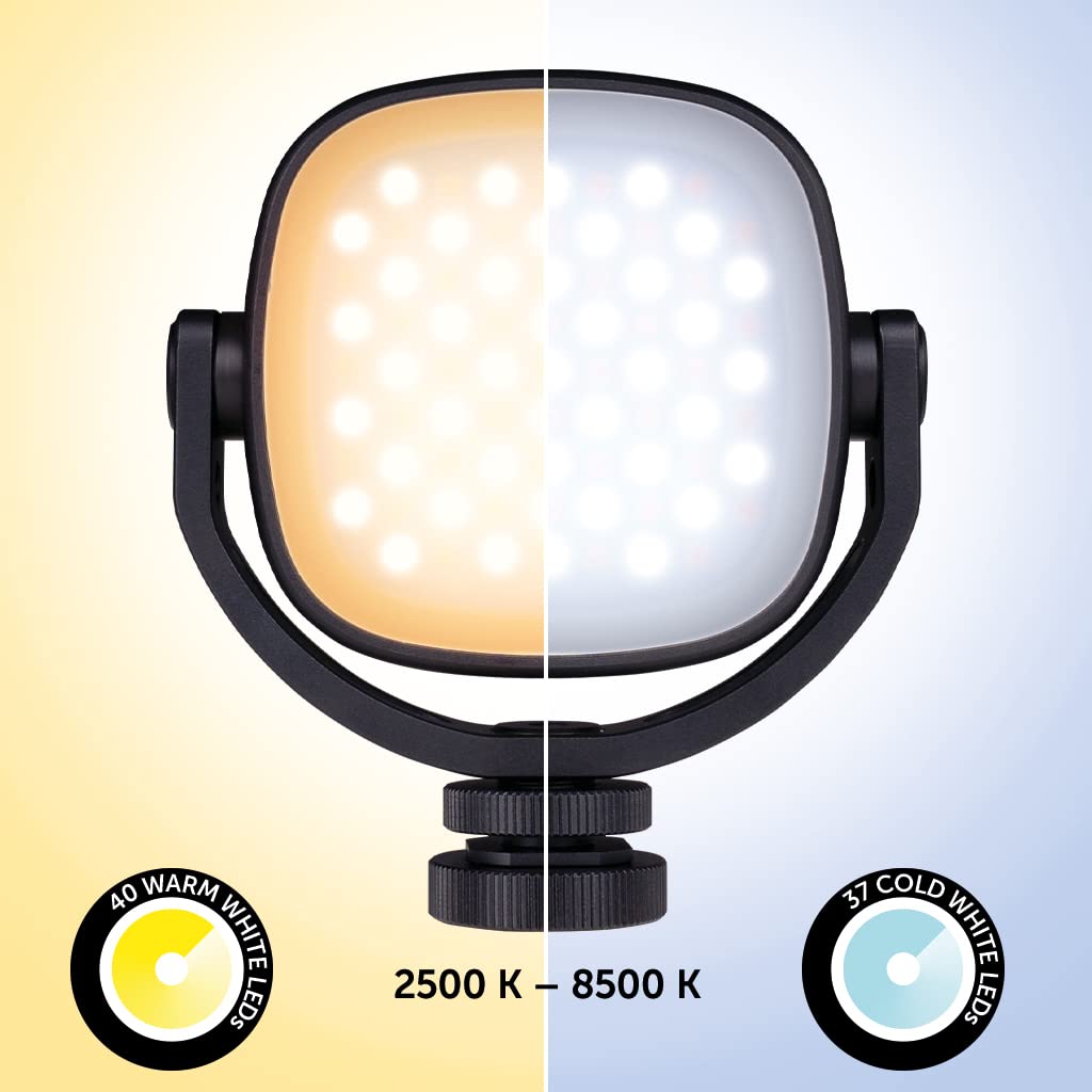 Dörr MVL-77 Luce Video LED Portatile: Bi-Color, Base Magnetica E Telaio Girevole 360° Per Foto E Video