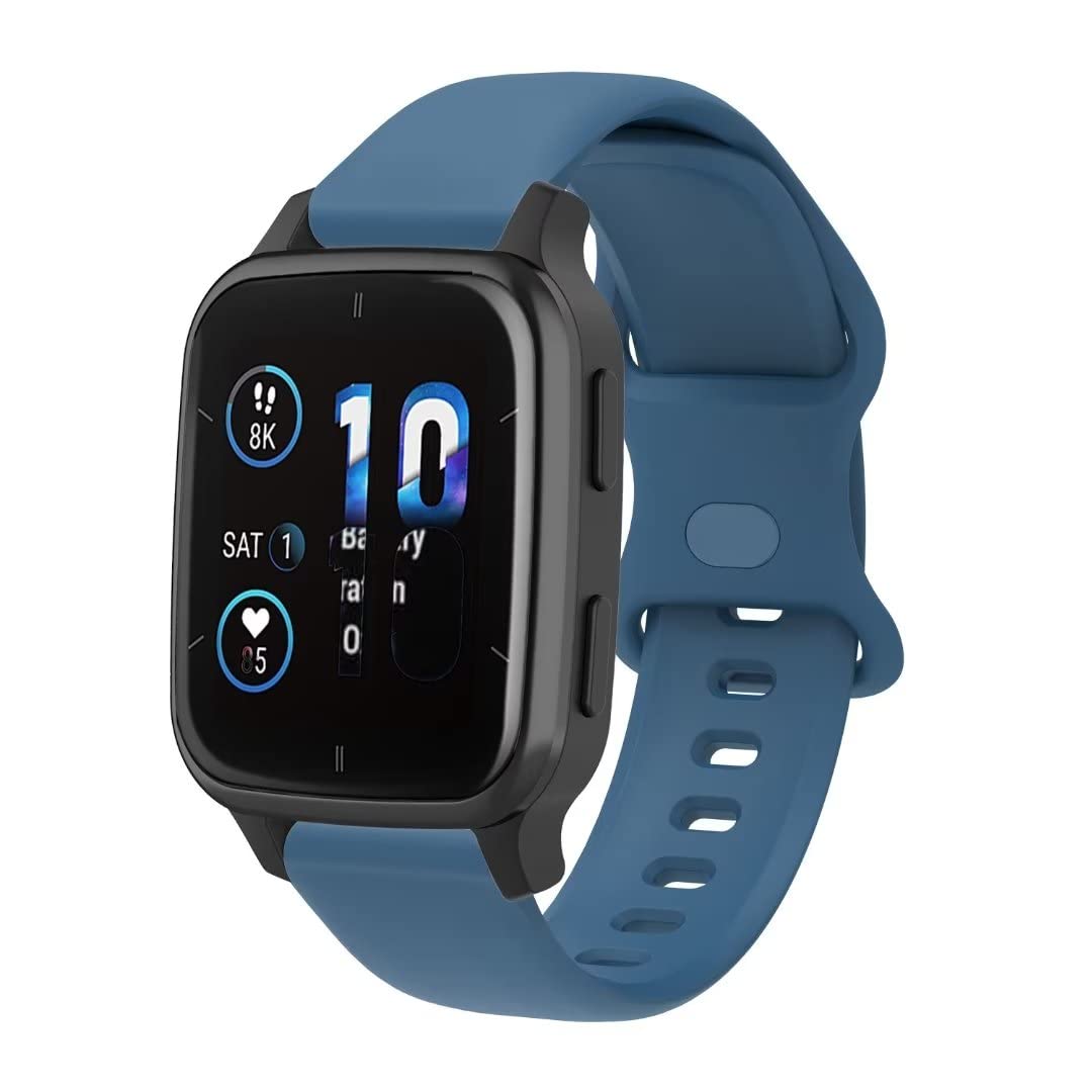 Sport Bands Compatible for Garmin Venu sq 2/Venu 2 plus/Vivoactive 3/Venu sq Smartwatch 20mm Replacement Silicone Wristband Strap-image-49
