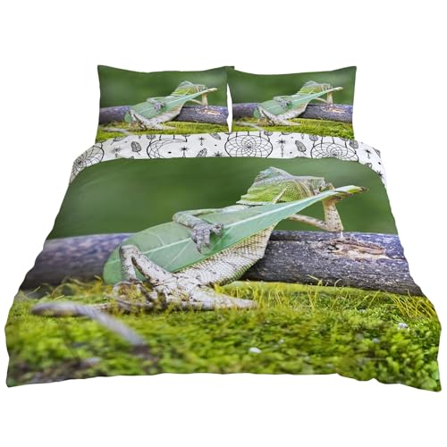 Housse de couette confortable avec fermeture éclair cachée pour lit 2p - 2