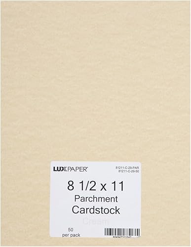 Miniatura 3 de LUXPaper Cartulina de 8.5 x 11 pulgadas, tamaño carta, pergamino crema, cubierta de 65 libras (texto de 120 libras), 250 unidades
