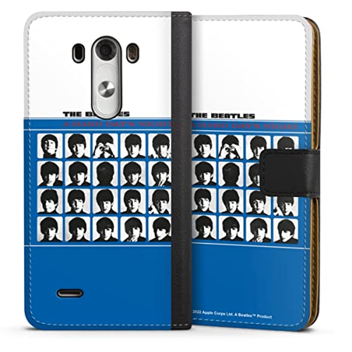 DeinDesign Etui Compatible avec LG G3 Etui Folio Etui magnetique A Hard Day’s Night Musique The Beatles - Les Beatles, Paul McCartney, John Lennon, RIngo Starr, George Harrison DeinDesign Etui Compatible avec LG G3 Etui Folio Etui magnetique A Hard Day's Night Musique The Beatles