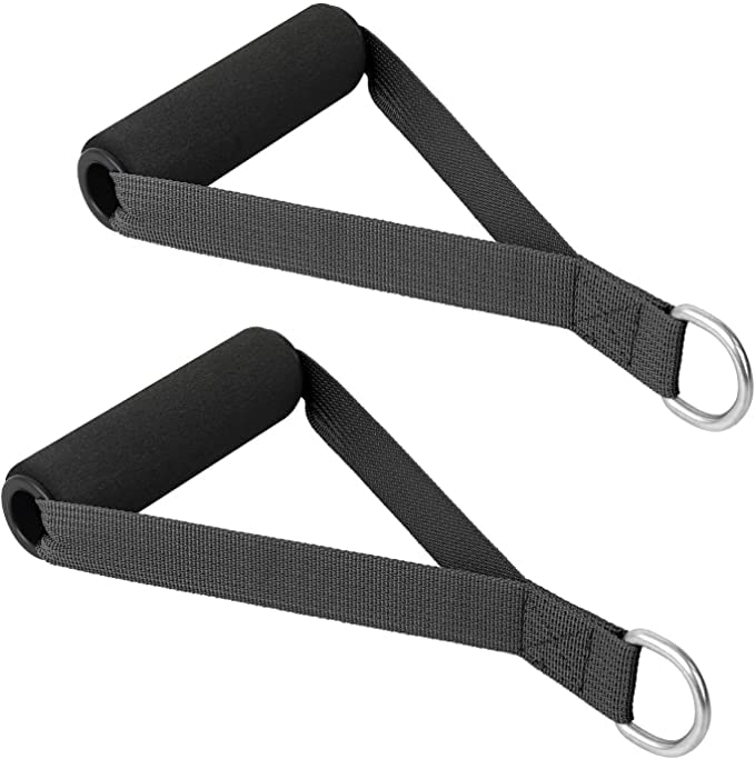 Fitcozi Gym Handles- with Solid ABS Cores and Welded D-Rings, Strong Nylon Webbing,Resistance Band Handles, Cables Handles for Home and Gym Workouts, Ideal for Men and Women [Pair] (B09KNWTFJJ) Amazon Price History, Amazon Price Tracker