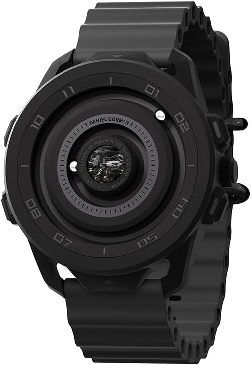 Magnetic Watches for Men 3ATM 42MM Dial Quartz Magnet Watch with Ball Bearings and Silicone Watch Bands Ideas for Men Unique Men's Wrist Analog Watches,Black Jupiter