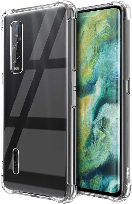 MoreFit Bumper Transparent Soft Silicon TPU Shockproof Slim Back Cover Case for Oppo Find X2 Pro 6.7" (B0CGVK5KDF) Amazon Price History, Amazon Price Tracker