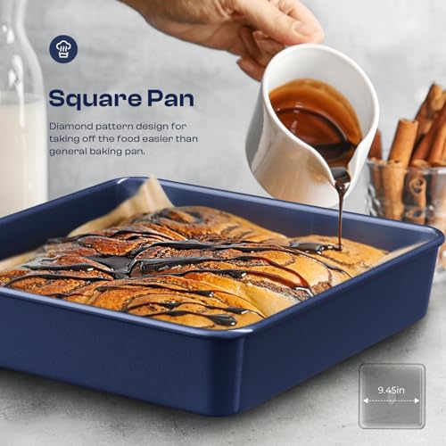 Baking-Pans-Set-8-Piece-Bakeware-Sets-Baking-Sets-for-Cooking-Nonstick-Oven-Pan-Set-Baking-Sheet-Set-Cookie-Sheets-for-Baking-Muffin-Pan-Cookie-Sheets-Ceramic-Coated-Blue Baking Pans Set 8 Piece Bakeware Sets Baking Sets for Cooking Nonstick Oven Pan Set Baking Sheet Set Cookie Sheets for Baking Muffin Pan Cookie Sheets Ceramic Coated Blue