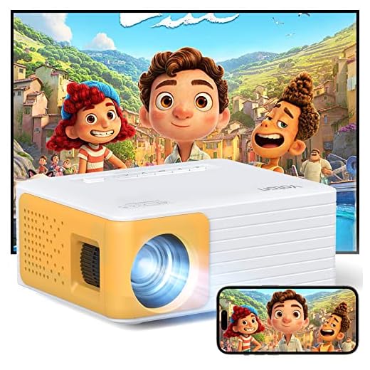 Proiettore Portatile WiFi Bluetooth - Mini Proiettore Full HD 1080P Supporto, YOTON Proiettore per Telefono, Compatibile con PC/Tablet/Fire Stick/iOS e Android Phone, Regalo di Natale