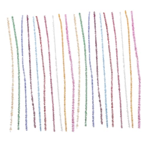 Gadpiparty 400Pcs Chenille Stems Twisted Craft Material for DIY Projects Glitter Twisting Sticks for Hands Activities Creative Plaything for Craft Lovers