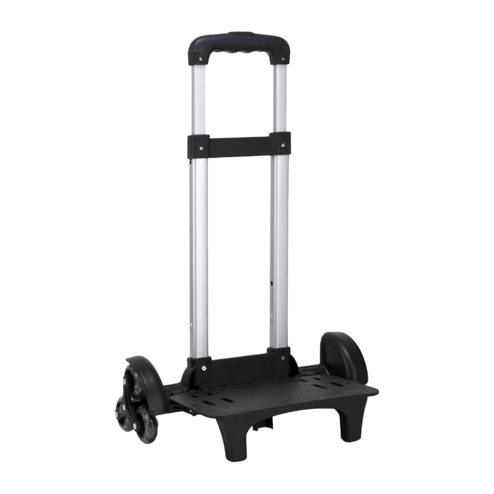 ZORLINA Stair Climber with Six Wheels Hand Truck Moving Cart for Outdoor Lightweight Black-image-4