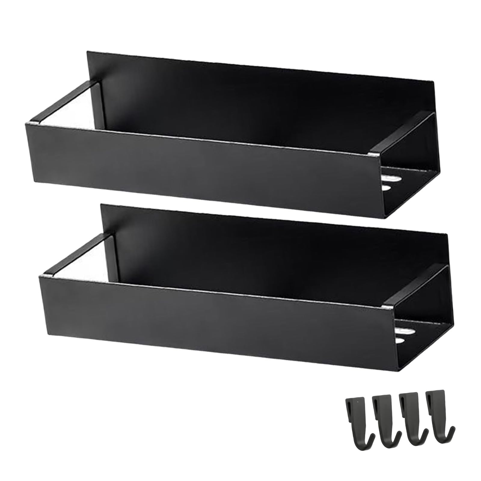Tfaoys Multicolor Space Saving Refrigerator Side Organizer Shelf, Carbon Steel 2 Shelf Rack For Kitchen Bottles And Essentials Fridge Side Kitchen Organizer Condiment Holder Refrigerator Storage Rack