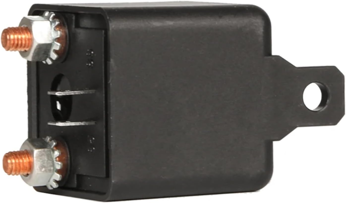 12/24V 100/200A Universal Battery Switch Relay Start 4 Pin Dual Battery Isolator Relay Current Start Relay Normal Open Car Relay(DC12V 100A)
