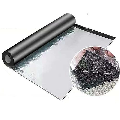 Taśma bitumiczna z folii aluminiowej, samoprzylepna, wodoodporna taśma uszczelniająca do napraw dachów, rynn i szczelności, 0,5 x 15 m