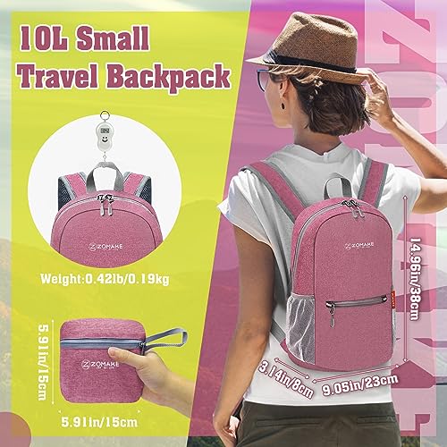 Mochila ligera plegable para hiking ZOMAKE 10/20L miniatura 2