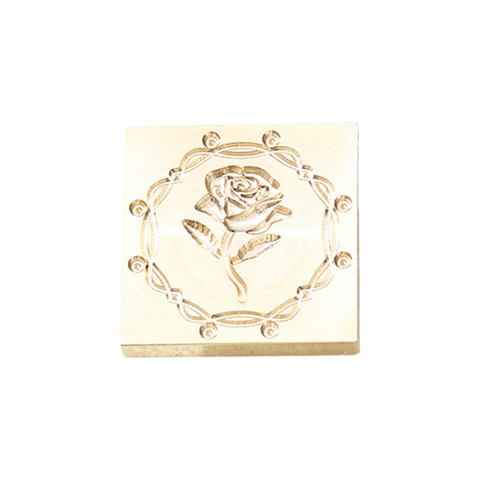 Yhplxyuus Seal Stamp Head Flower Embossed Seal Stamp Replacement for Envelope Card Wedding Invitations Scrapbooking Invitation Decoration