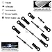 HopsupRC Adjustable Turnbuckles Upgrades Part for 1/10 Slash/Rustler/Stampede/Bandit VXL 4WD, Adjustable Turnbuckles Camber Links Toe Link,7PCS Titanium
