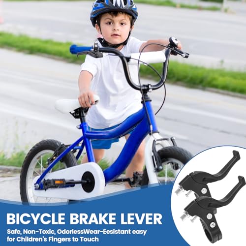 JiuXinYuKeJi 1 Paar Bremshebel Fahrrad Bremshebel Kinderfahrrad Bremsgriff, Universal Lenker Bremsen Ersatzteile Fahrrad Handgriff Lenker Bremshebels für Mountainbike Road Bike Meisten Fahrräder