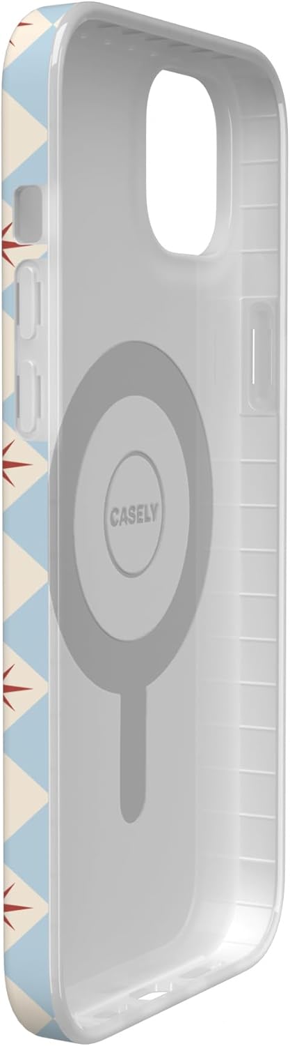 Casely iPhone 14 Plus Case | Chelsea Checker | Starlight Tiles | Compatible with MagSafe | Classic Ultra Slim Design