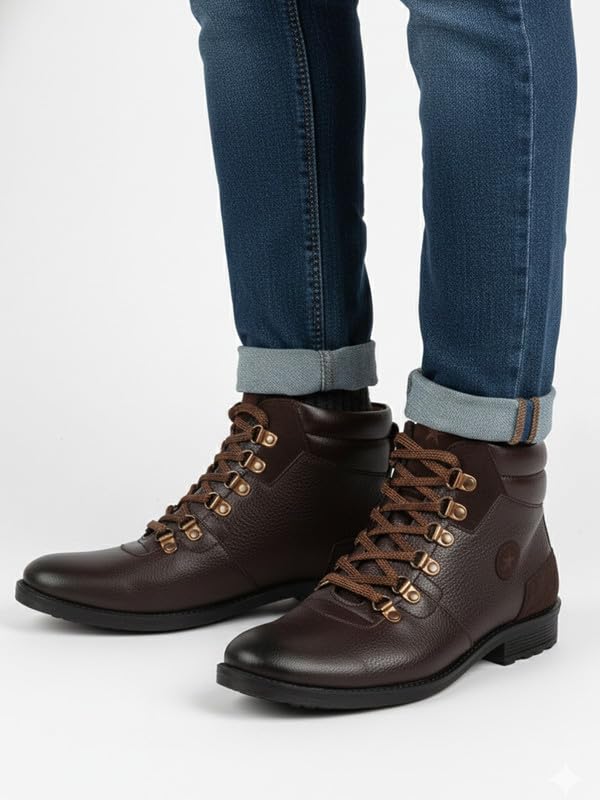 Image of FAUSTO Men's Leather Boots