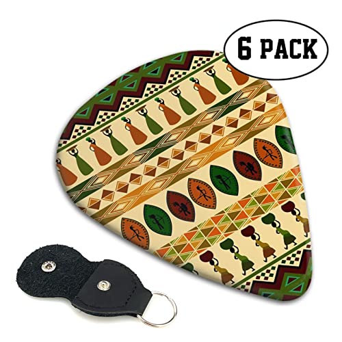 Lot de 6 médiators traditionnels africains pour guitare acoustique, guitare électrique, basse, ukulélé – fins, moyens et… - Les Beatles, Paul McCartney, John Lennon, RIngo Starr, George Harrison Lot de 6 médiators traditionnels africains pour guitare acoustique, guitare électrique, basse, ukulélé - fins, moyens et… – Image 3