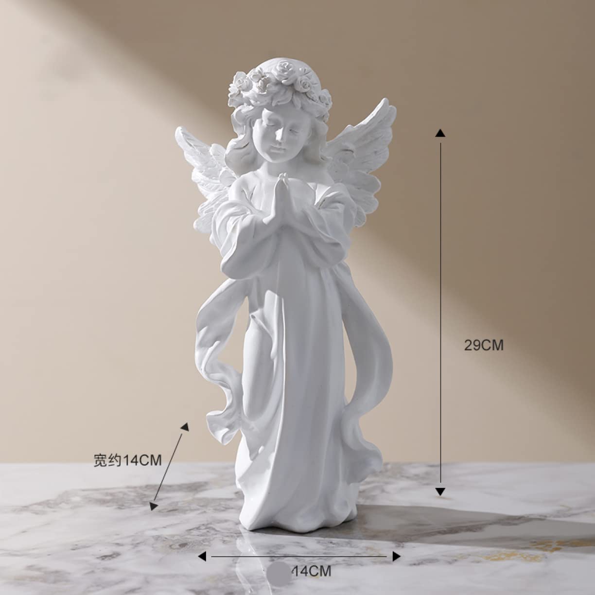 Amazon.co.jp: 天使 置物 オブジェ エンジェル 置き物 人型 平和