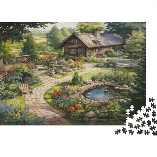 Cabaña Rural Puzzle 1000 Piezas, Puzzles para Adultos, Puzzle 1000 Piezas Adultos,Desafiante Juego De Rompecabezas Se Puede Utilizar para La Decoración del Hogar. 1000pcs (75x50cm)