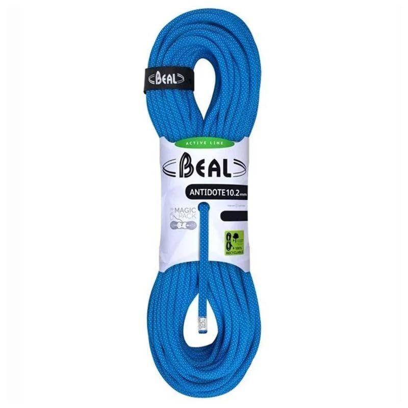 Beal Antidote 10.2 mm x 80 m Solid Blue Climbing Rope, Plain, One Size