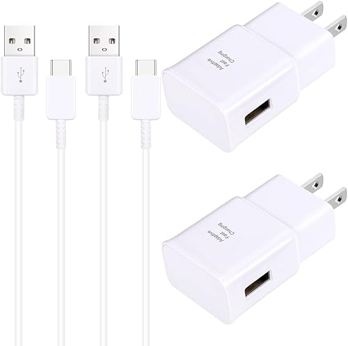Kit de cargador rápido tipo C con cable USB tipo C de 5 pies para Samsung Galaxy S8S9S10S10 PlusS10ES20S20 PlusS21S21 UltraS22S22 PlusS22