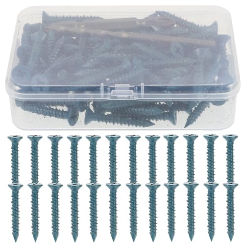 Housoutil 1 Set Wall Screws Drill Bit Concrete Wall Anchors Concrete Screws Plaster Board Screws Anchors