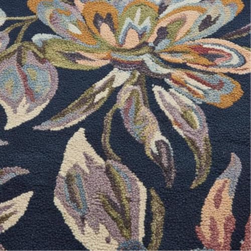 Image of Sifa Carpet Crafted with Care: Premium Hand-Tufted Wool Carpets Royanna Traditional Design Handmade Area Rugs, for Your Room Blue Color Size 7x10 feet (210x300cm)