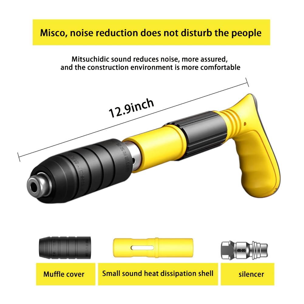 Manuelle Nagelpistole Set - Für Stahlblech & Betonwände Mit Werkzeugkoffer