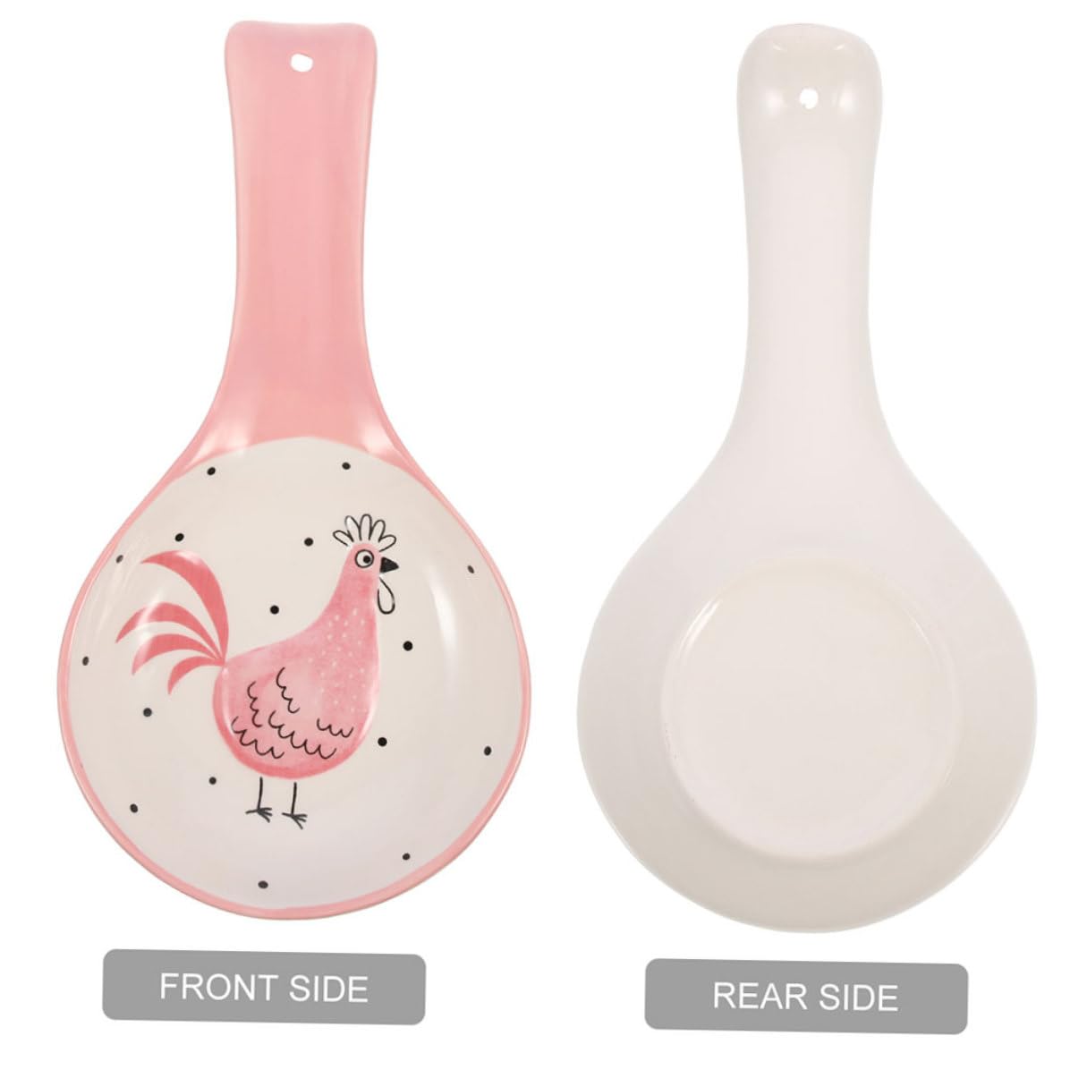 2pièces Repose-cuillère Cuisine Pratique Support Cuillère Robuste Lot de Repose-cuillères pour Table Empêche Roulement Organise Cuisine Délicatement